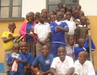 Joyful moment of school children