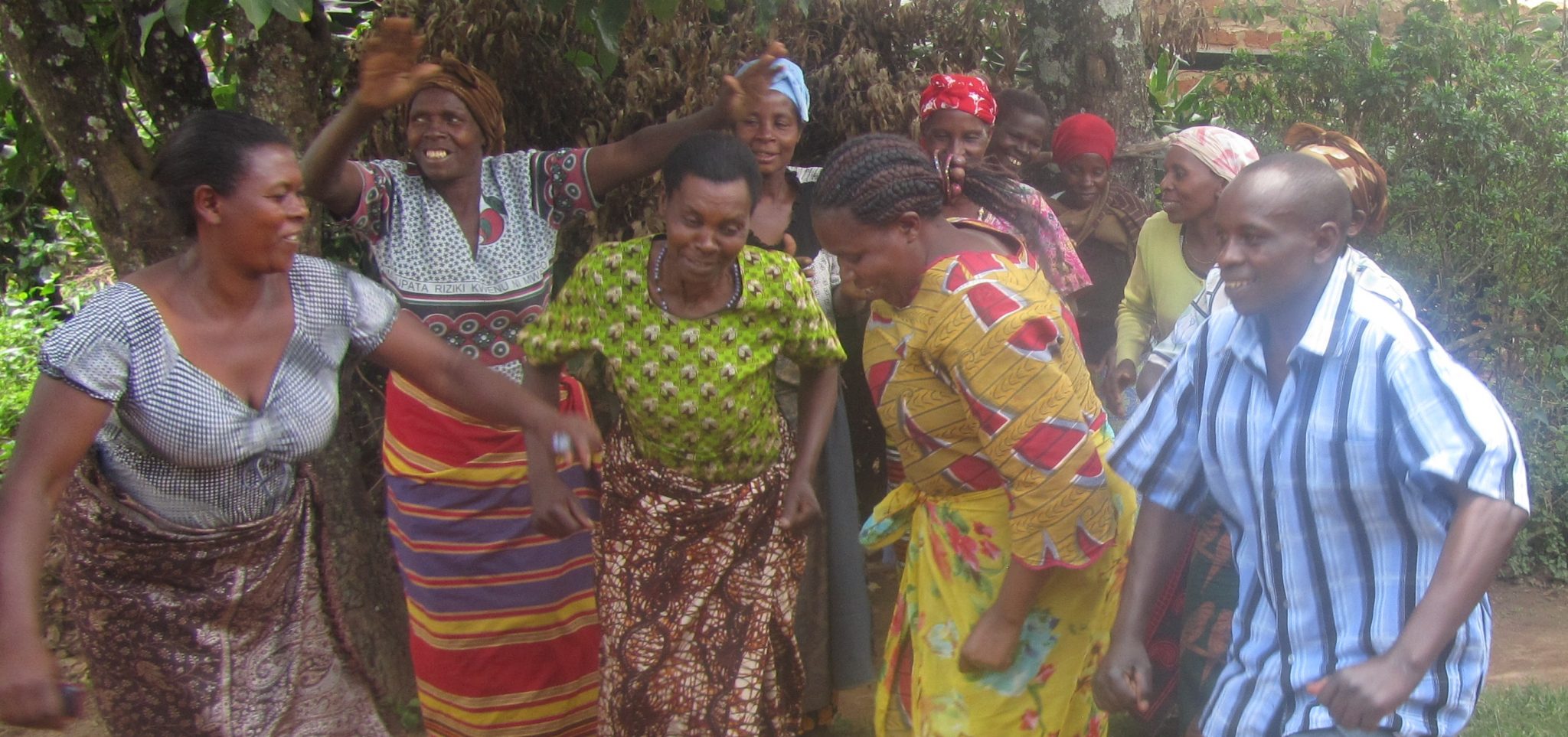 Victory Dance by women after securing a loan