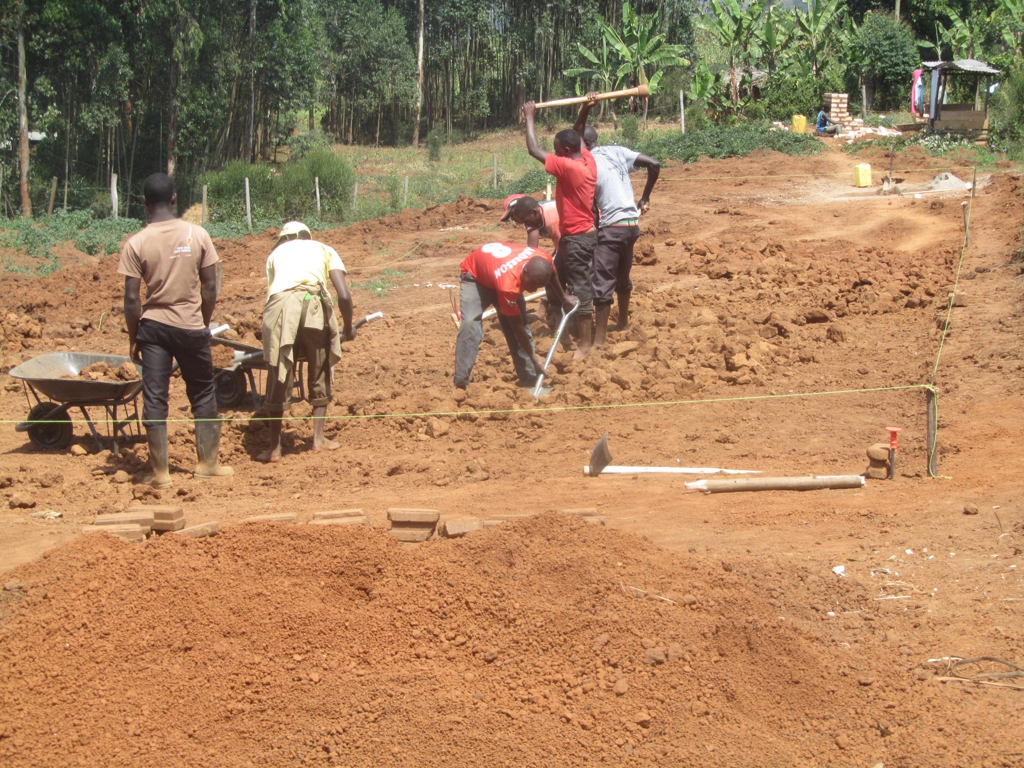 Levelling of the Construction Site